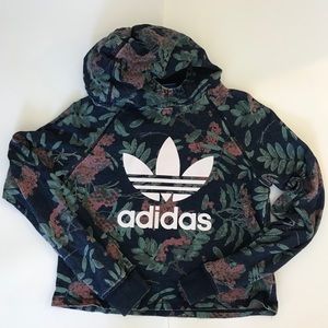 Girls’ Adidas cropped hoodie